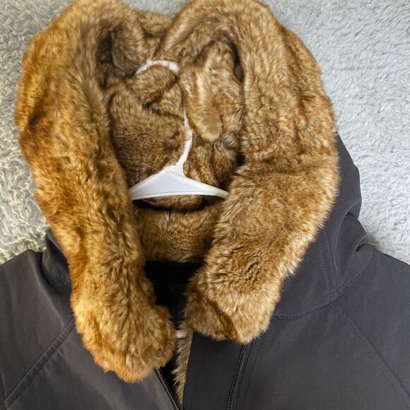 Marmot Softshell Vest Womens M Black Faux Fur Lined Hood Full Zip outerwear - Picture 7 of 9